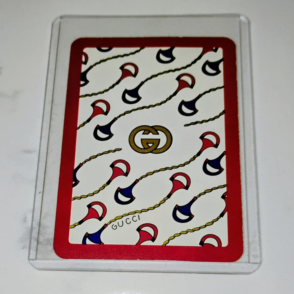 Gucci GG Playing Card - Vintage Horsebits, 2 Of Diamonds